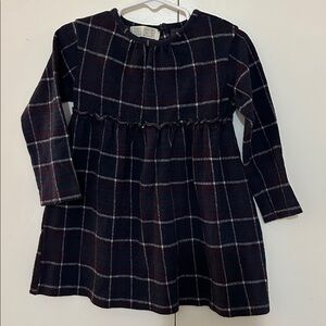 Zara Kids Long Sleeve  Dress Plaid
